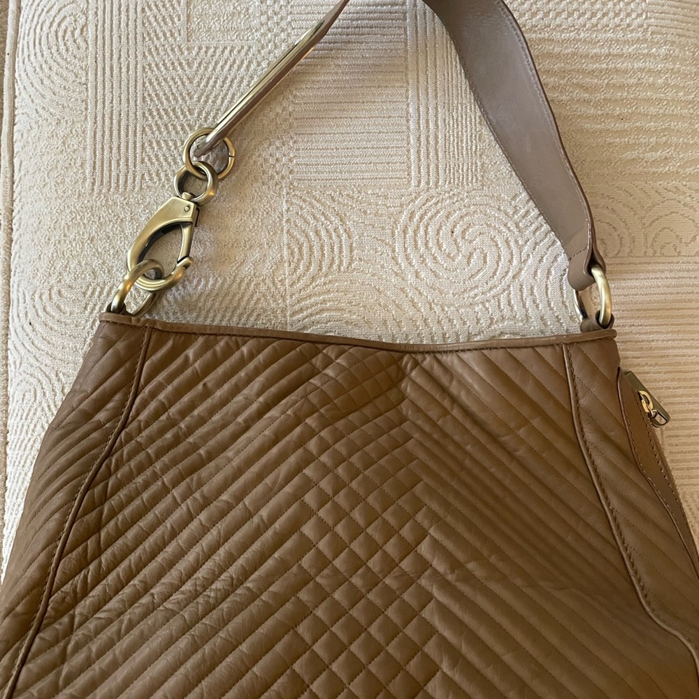 Cynthia Rowley Quilted Brown leather Shoulder Bag